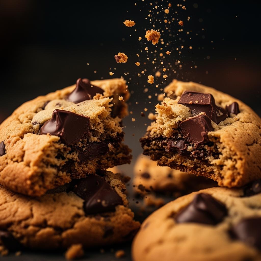 Cookie quebrando